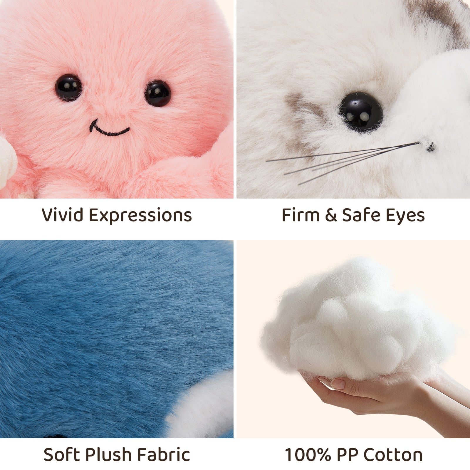 6 Pcs Ocean Stuffed Animals Sea Plush Toys, 9.8 Inches