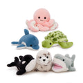 6 Pcs Ocean Stuffed Animals Sea Plush Toys, 9.8 Inches