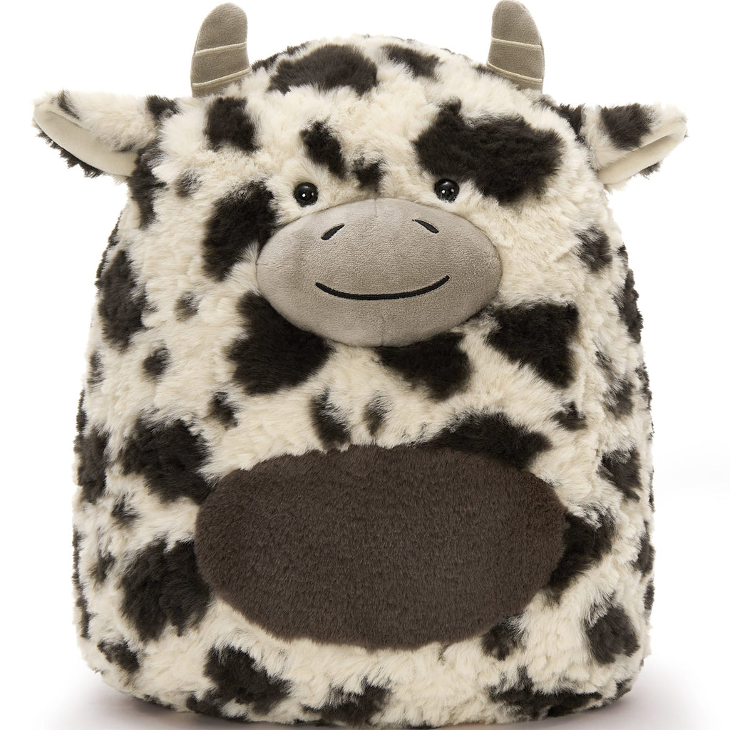 MorisMos Stuffed Animals - Cow Weighted Plush Pillows - Big Cozy Cartoon Cattle Plush Pillows - Christmas/Birthday/Easter/Thanksgiving Gift for Girls Boys - Sofa Cushion  Pillows