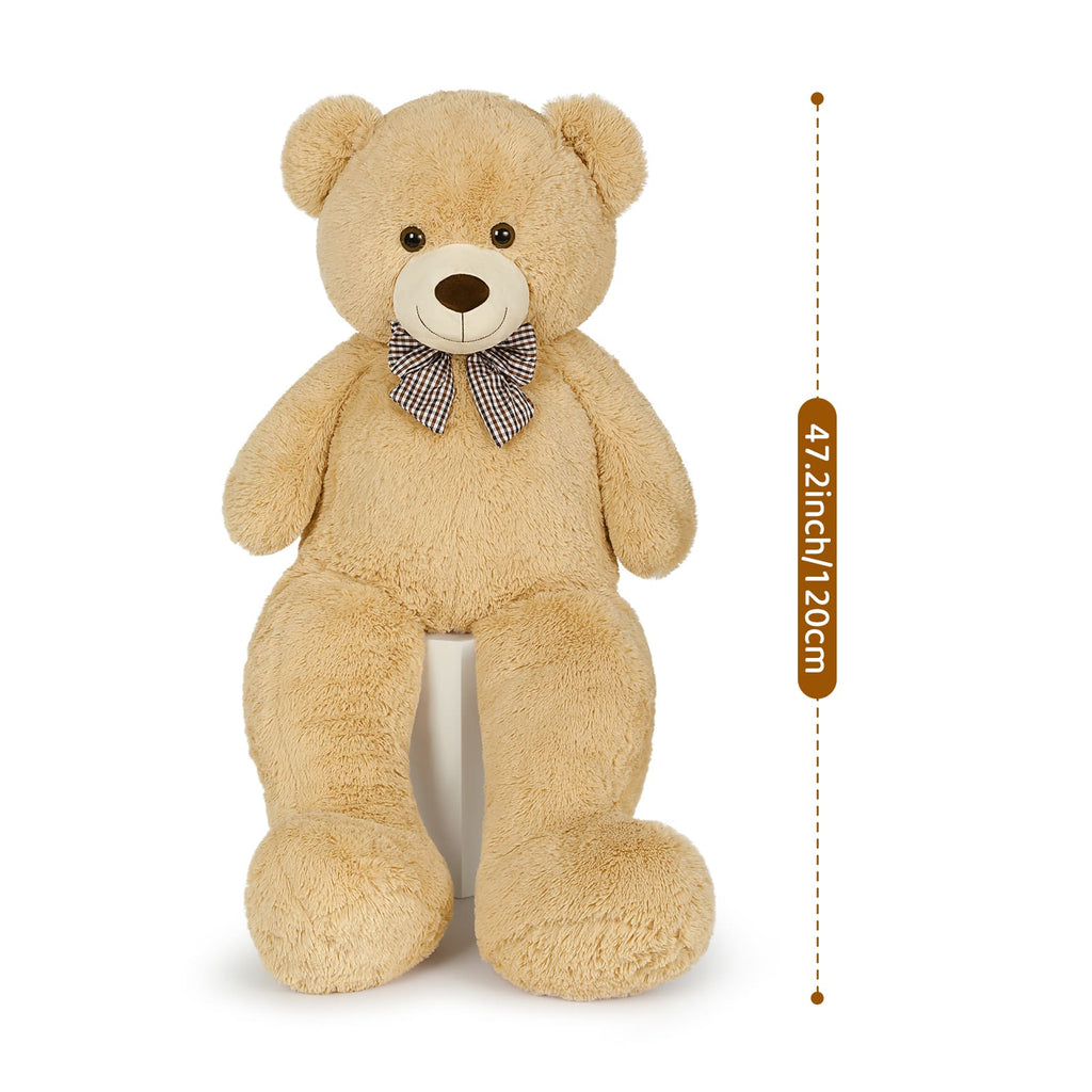 High-quality brown teddy bear plush toy with realistic design and ultra-soft material, suitable as a comforting sleep buddy, nursery decor item, and thoughtful gift for all ages