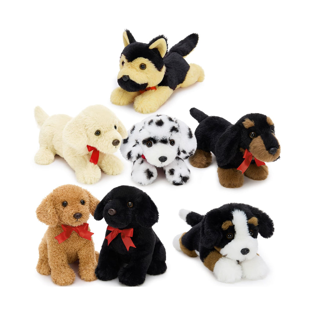 Dog Plush Toy Set Soft Stuffed Puppy Collection, 13.8 Inches