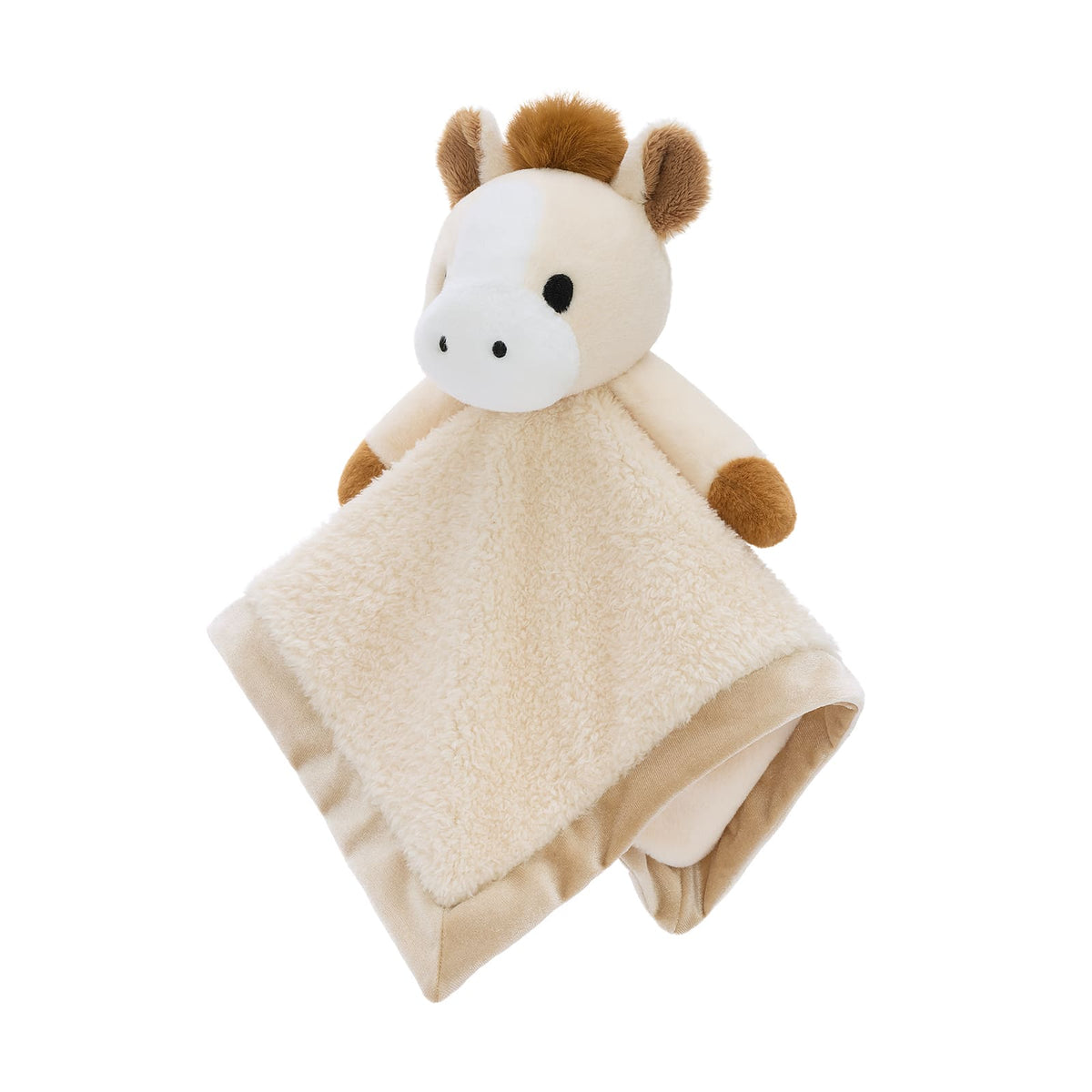 Animal Security Blanket Soft Plush Lovey Comfort Blanket, 14 Inches