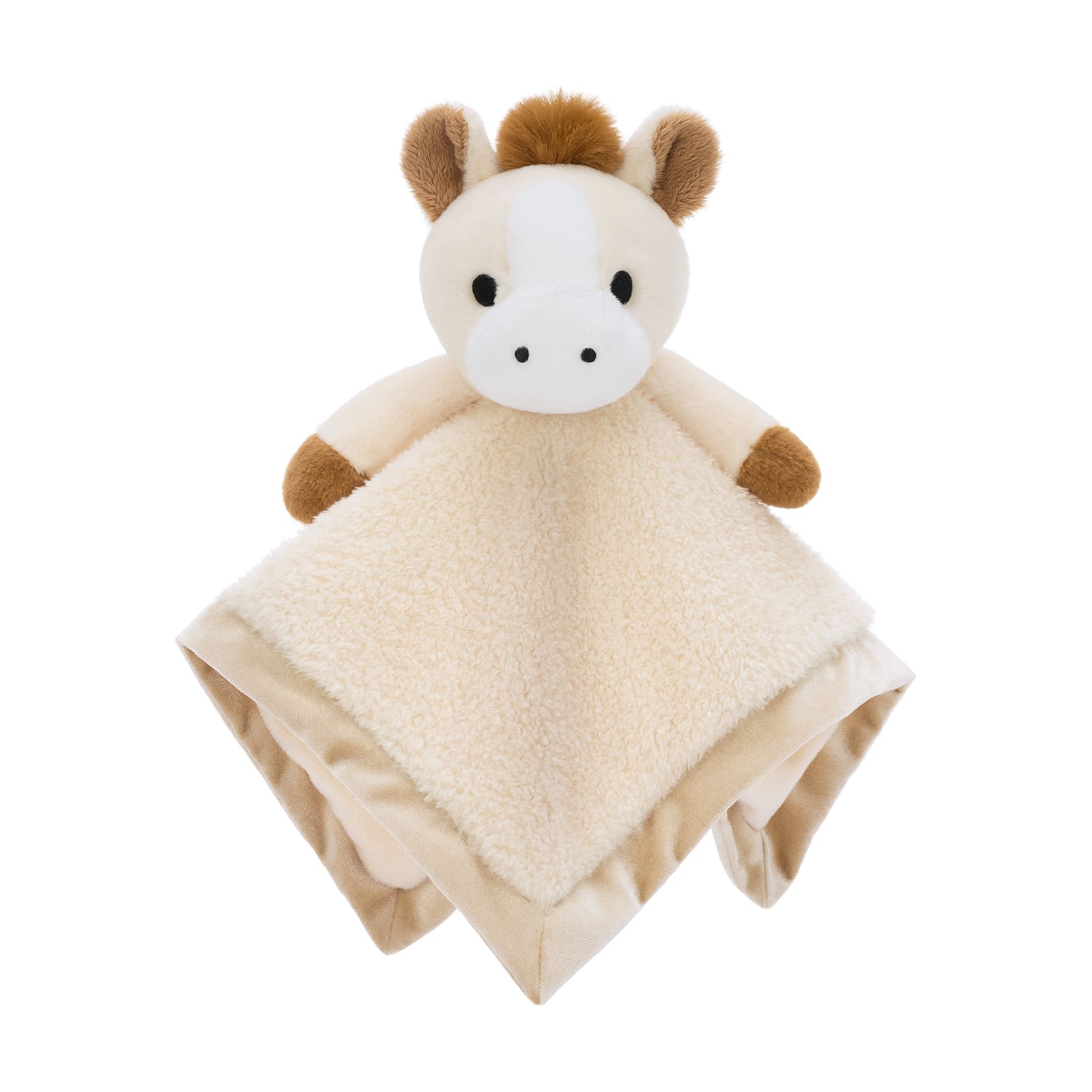 Animal Security Blanket Soft Plush Lovey Comfort Blanket, 14 Inches