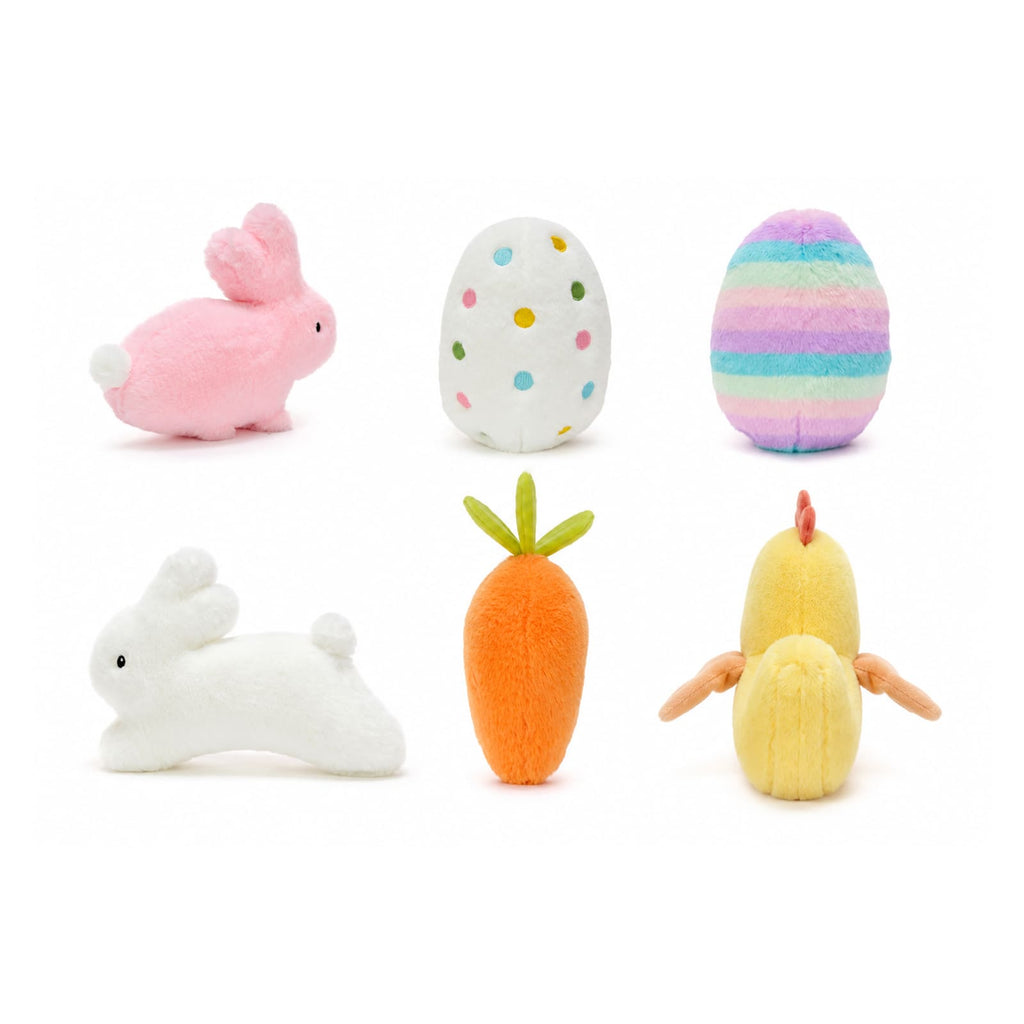 Easter Plush Toy Set – Bunny, Chick, Carrot & Colorful Easter Egg Stuffed Animals