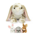 Realistic Bunny Stuffed Animals with Babies Inside, 17.7 Inches