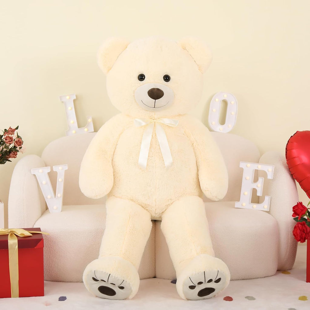 Beige Teddy Bear Stuffed Animals, Stuffed Bear Plush, Cute Stuffed Animals, Giant Teddy Bears for Kids Baby Toddlers Girlfriend, Gifts for Valentine's Day/Birthday/Christmas, MorisMos Stuffed Animals, Baby Shower Teddy Bears