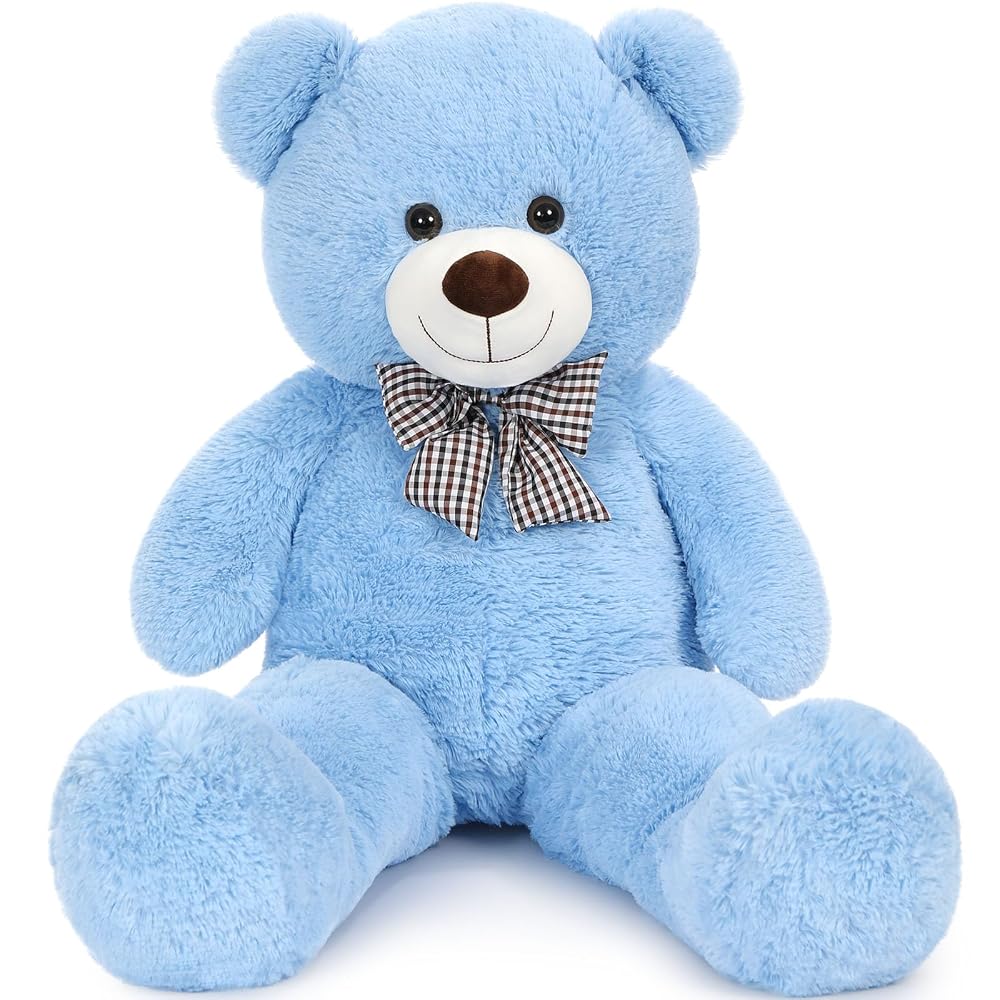 Giant Teddy Bear Stuffed Toy, Blue, 39/47/55/59 Inches