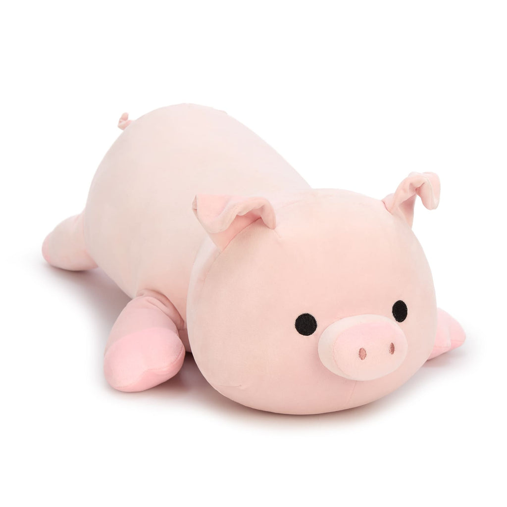 Cute Giant Pig Plush Pillow – Ultra Soft Stuffed Pig Body Pillow for Cuddling & Home Decor