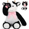 Dairy Cow Plush Toys - Cow Stuffed Animals 24 Inches - Farm Stuffed Animals - Hide and Seek Play Toys - Cute Cartoon Plush Pillows for Kids - Christmas/Birthday/Baby Shower/Valentine's Day/Thanksgiving Gift For Teens Kids Adults