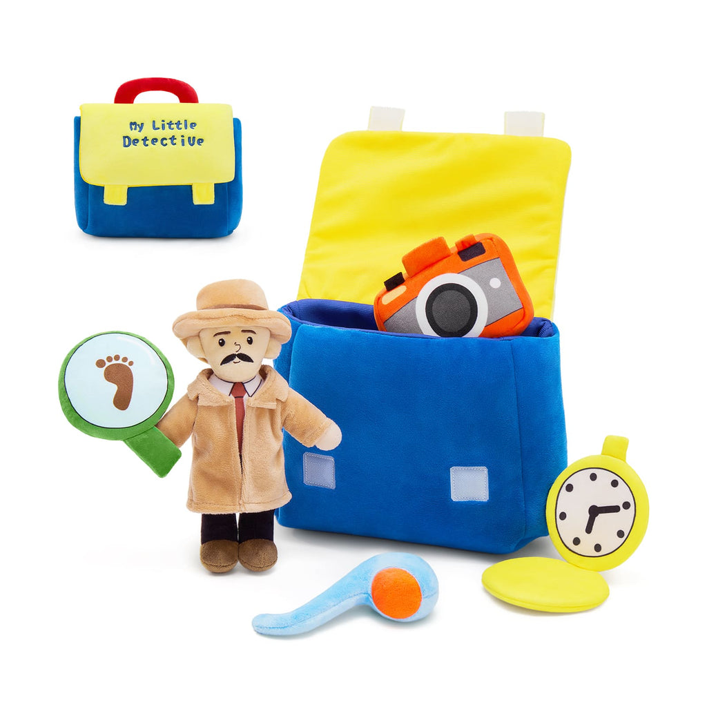 Detective Bag with Plush Detective Doll, Camera, Magnifying Glass