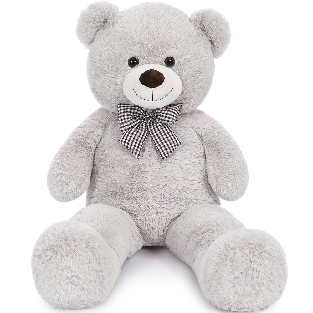 Giant Teddy Bear Stuffed Animal Toy, Gray, 39/47/55 Inches