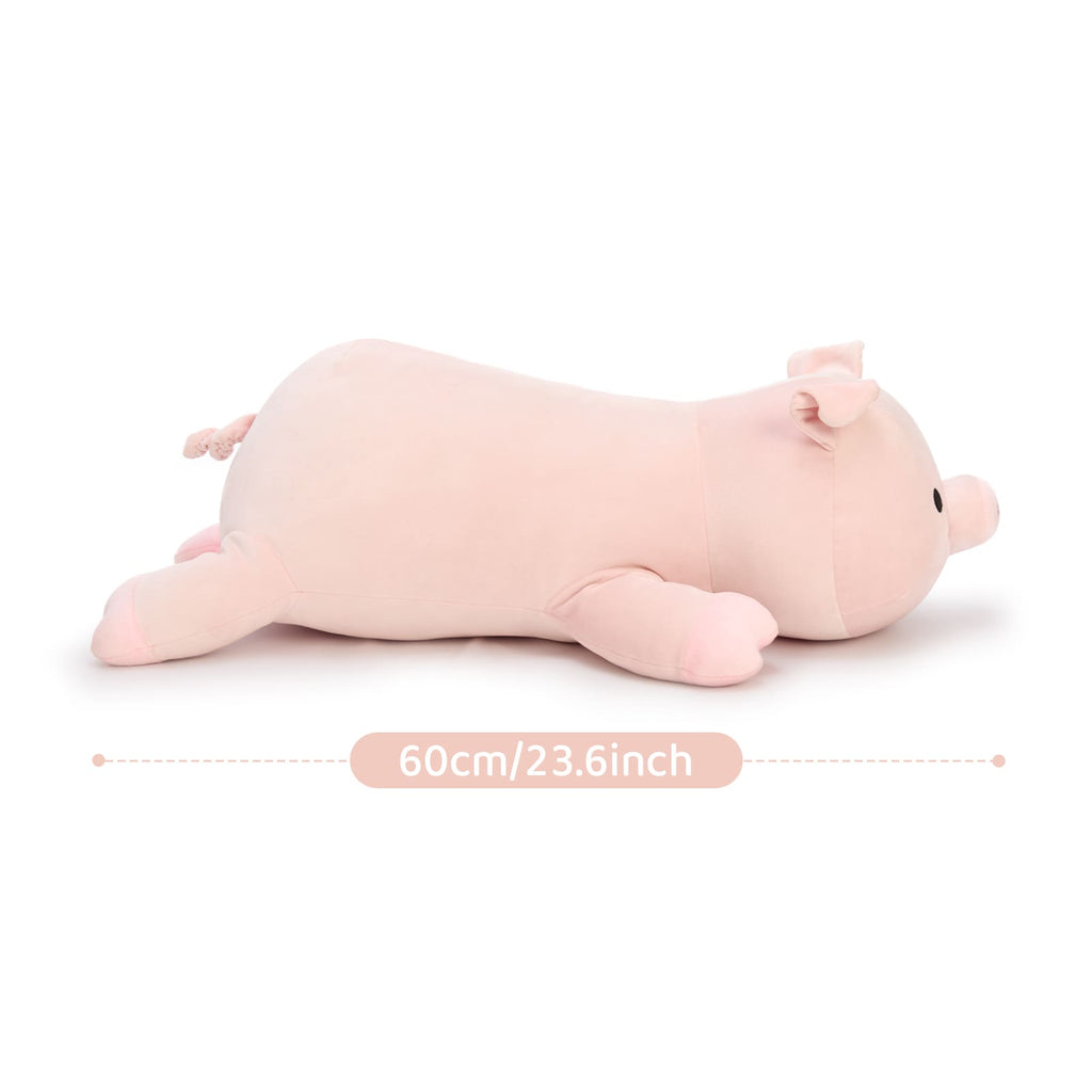 Cute Giant Pig Plush Pillow – Ultra Soft Stuffed Pig Body Pillow for Cuddling & Home Decor