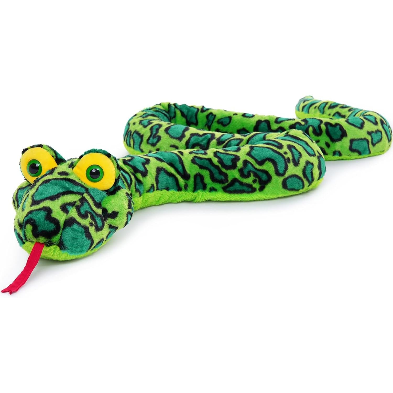 Realistic Snake Stuffed Animals - 98 Inches Long Boa Plush Toys - Lifelike Snake Plushies - Giant Boa Soft Toys - Chinese Year of the Snake - Christmas/Birthday/Halloween/New Year Gift Ideas - MorisMos Stuffed Animals