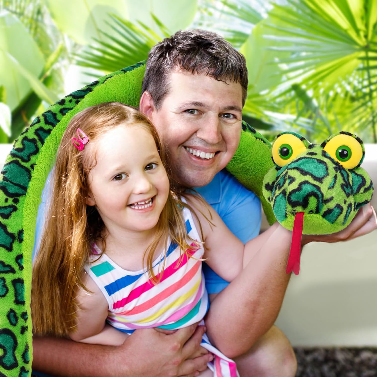 Realistic Snake Stuffed Animals - 98 Inches Long Boa Plush Toys - Lifelike Snake Plushies - Giant Boa Soft Toys - Chinese Year of the Snake - Christmas/Birthday/Halloween/New Year Gift Ideas - MorisMos Stuffed Animals