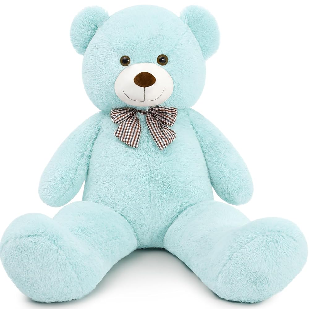 Big Teddy Bear Stuffed Animals, Light Blue, 47 Inches