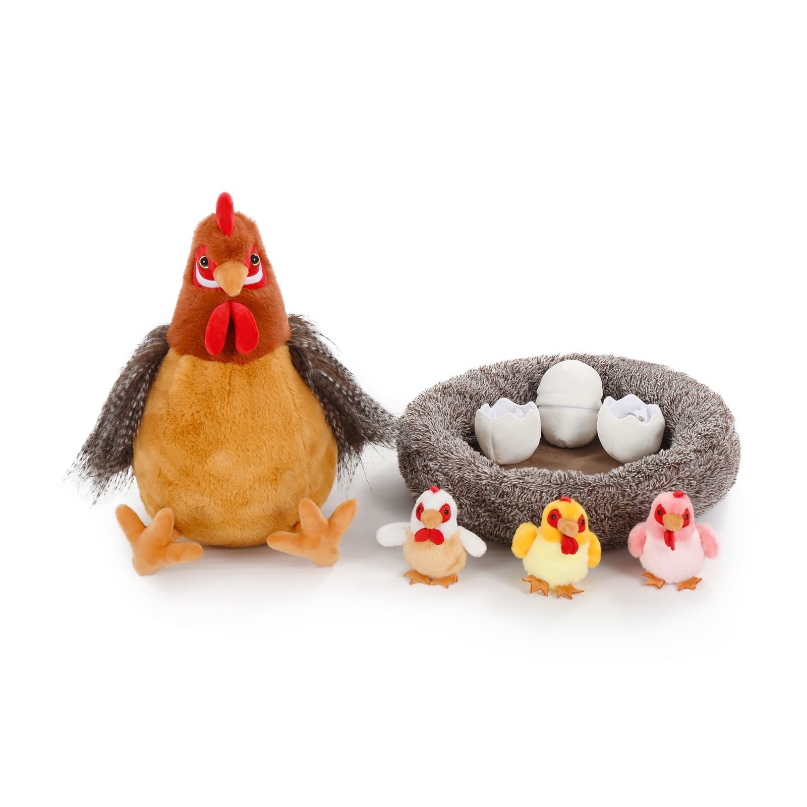 Chicken Plush Toys Farm Stuffed Animals, 14 Inches