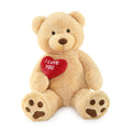 Giant Teddy Bear Plush Toy, Brown/Beige/Pink, 35.4/51/72 Inches