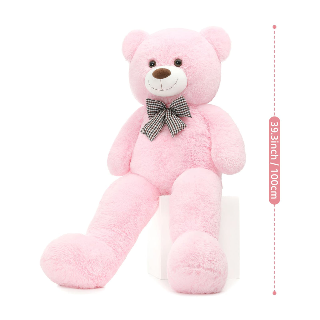 Giant Teddy Bear Stuffed Animal Toy, Pink, 39/47/55/59 Inches