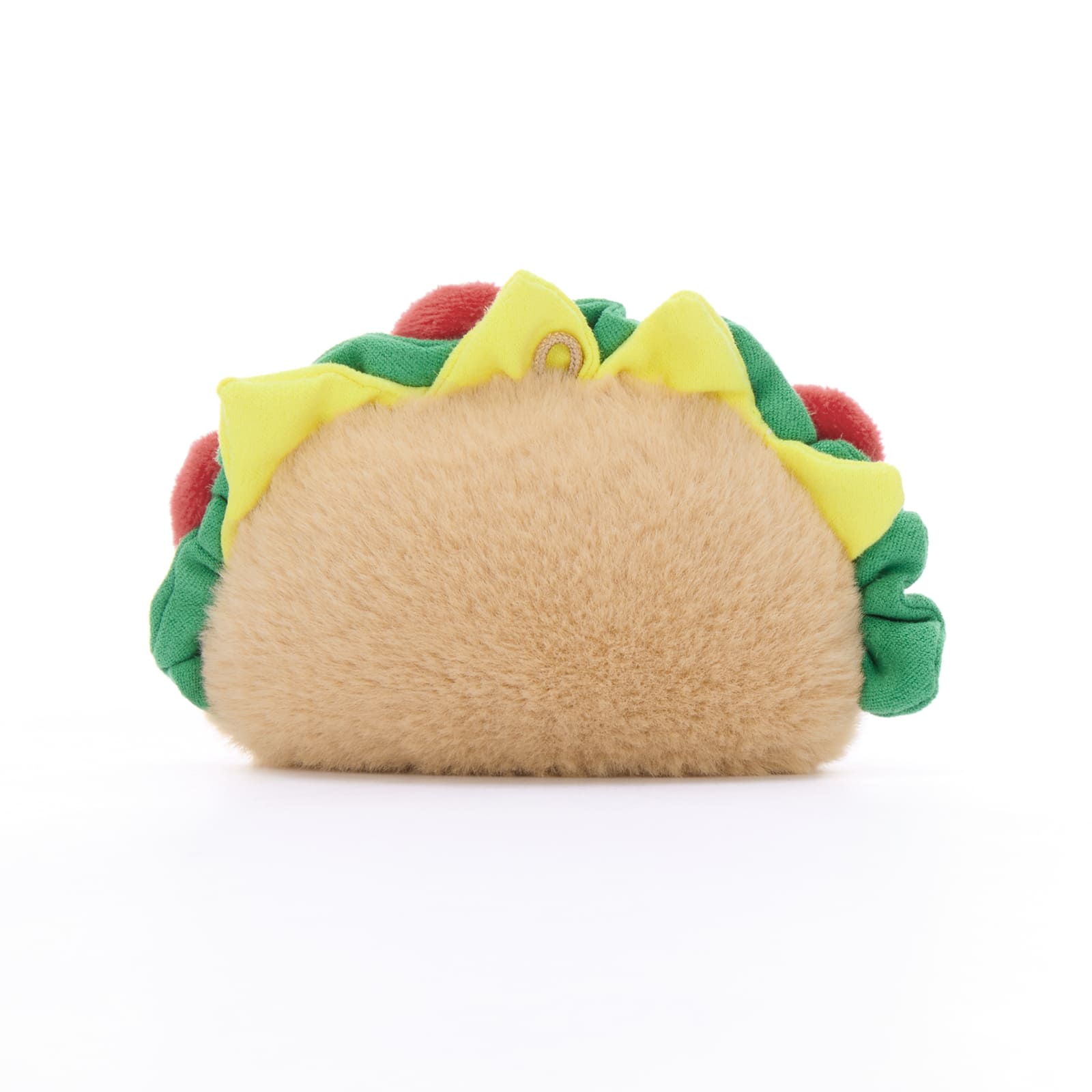 Cute Mini Taco Plush Keychain 4.3" Bag Charm Emoji Face