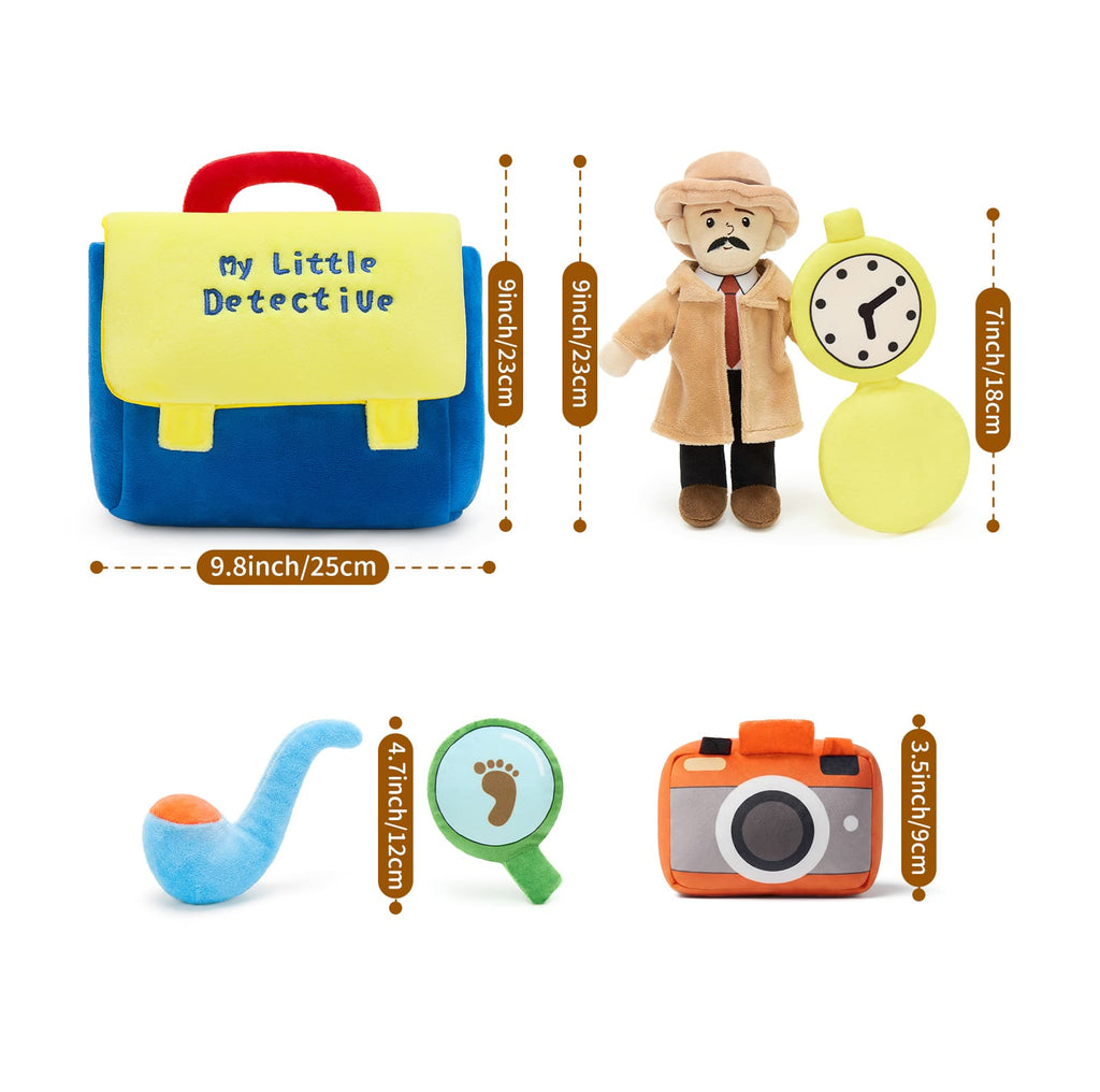 Detective Bag with Plush Detective Doll, Camera, Magnifying Glass