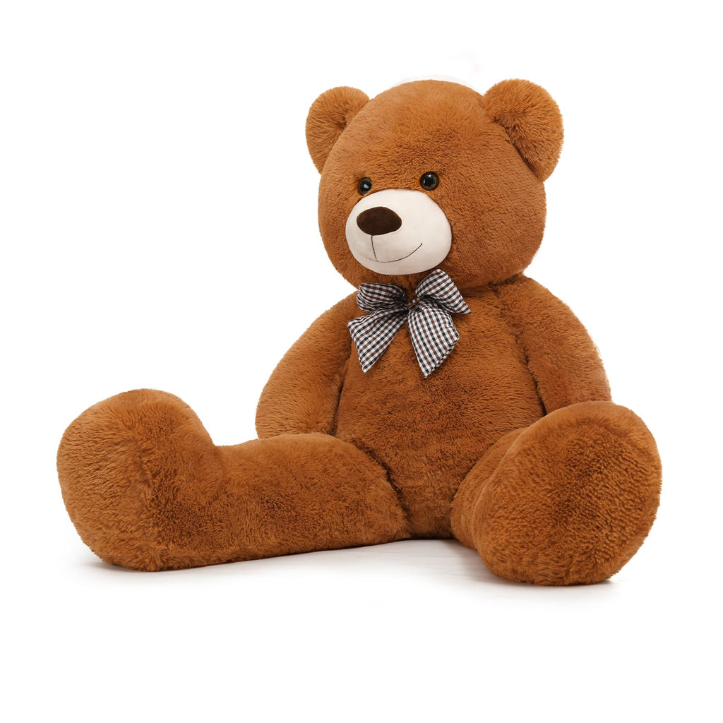 Giant Teddy Bear Plush Toy, Dark Brown, 47/55/59 Inches