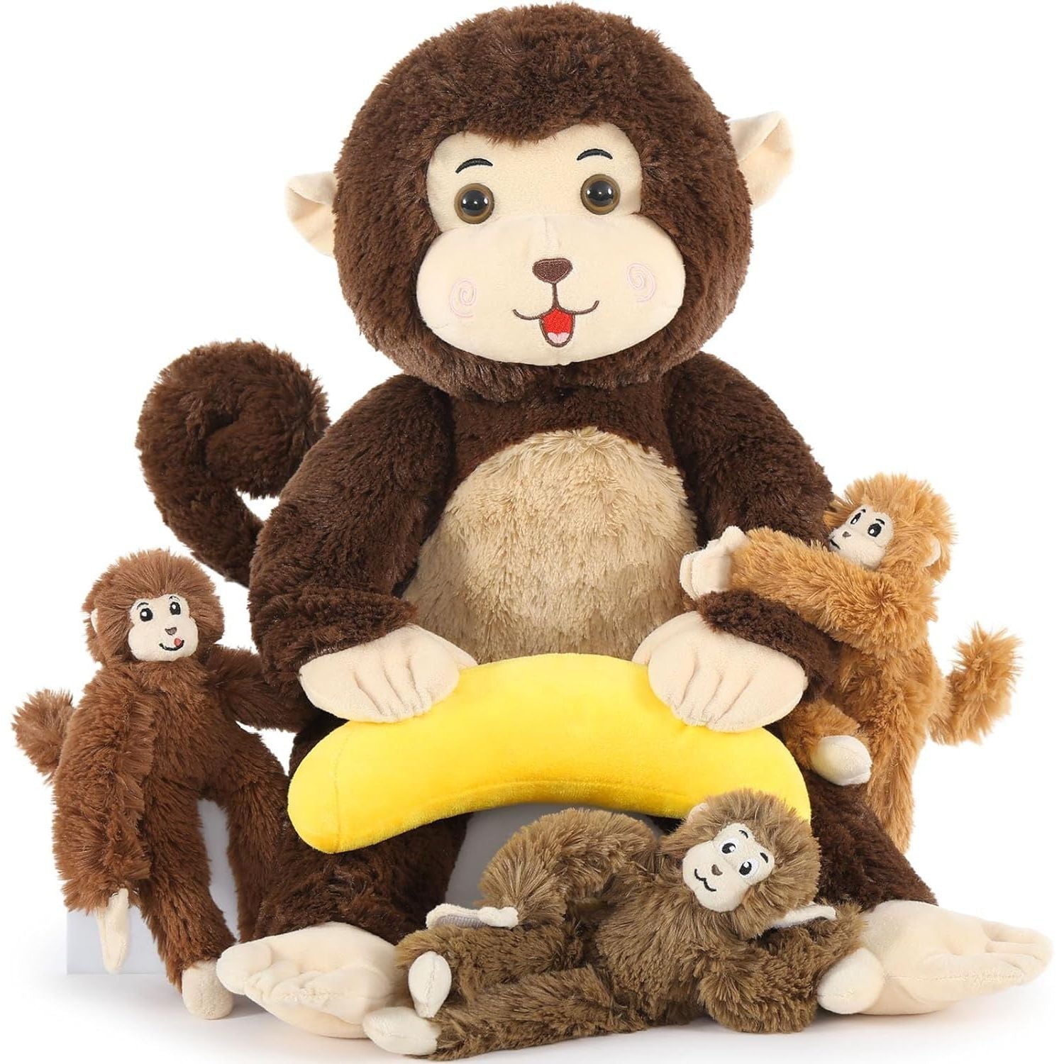 Monkey Stuffed Animals Simian Plush Toys, 25.6 Inches