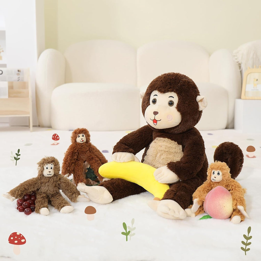 Monkey Stuffed Animals Simian Plush Toys, 25.6 Inches