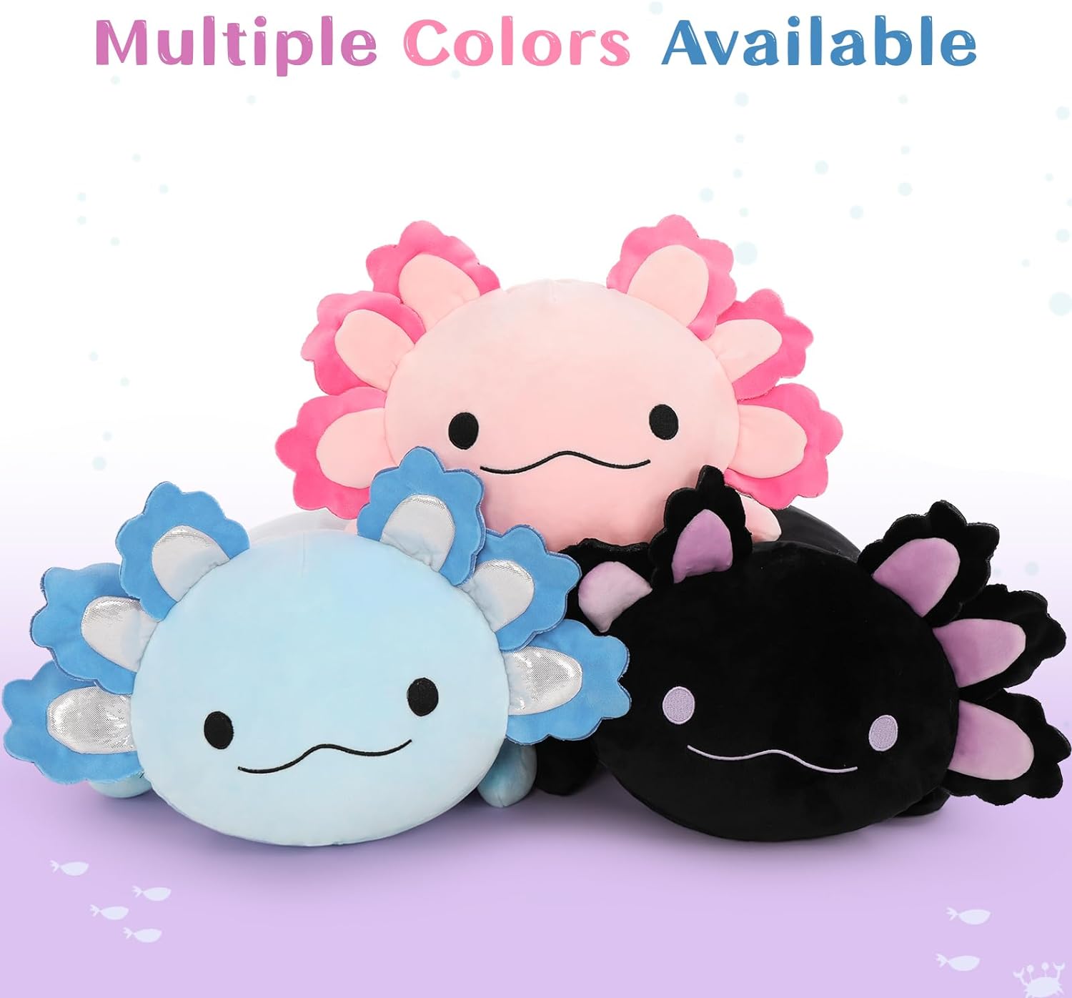 Axolotl Plush Toys - 4 Pcs Axolotl Stuffed Animals Bulk - Cute Salamander 24 Inches Plush Dolls - Stuffed Animal Salamander Babies with Their Mom - Axolotl Cushion Pillow Soft Toys - Gifts for Boys Girls
