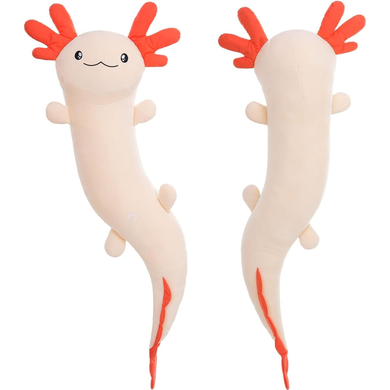 Giant Cozy Axolotl Long Throw Pillow, 48 Inches — MorisMos Stuffed Animals