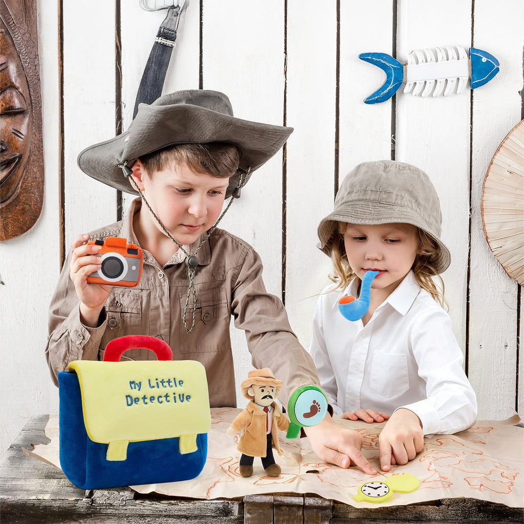 Detective Bag with Plush Detective Doll, Camera, Magnifying Glass