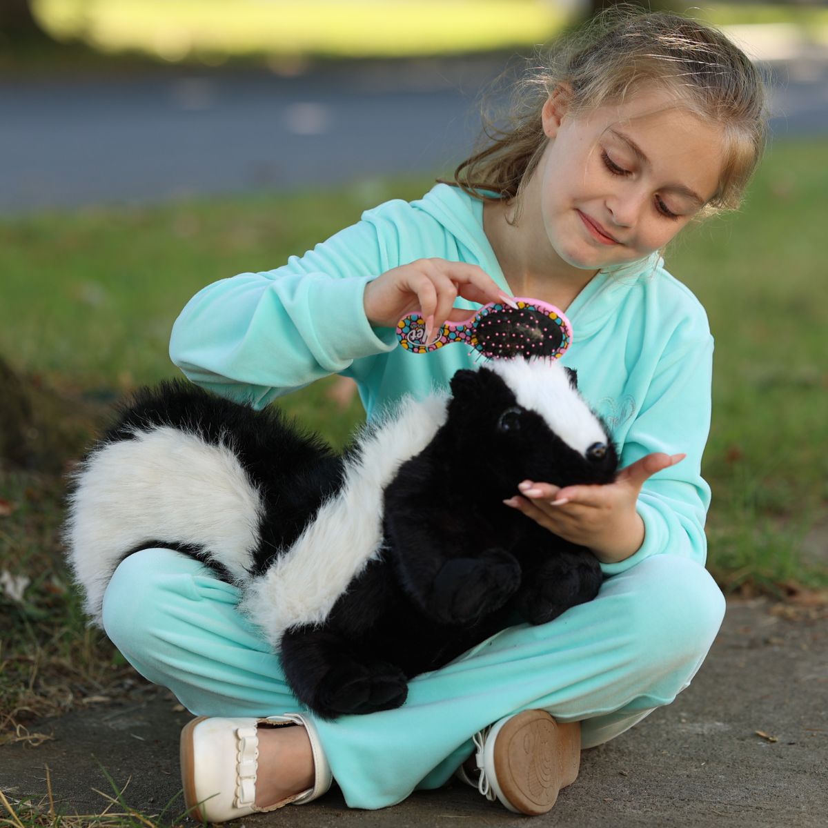 Skunk Stuffed Animals with Babies Inside the Belly - One Big Skunk with Three Mini Skunk Baby Plush Toys - MorisMos Stuffed Animals