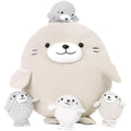 Seal Stuffed Toy Set, Grey, 18.8 Inches - MorisMos Stuffed Animals
