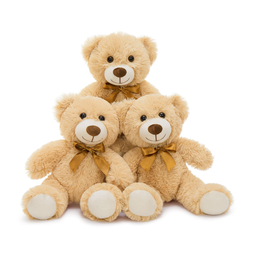 Small Teddy Bear Plush Toys, Light Brown, 13.8 Inches