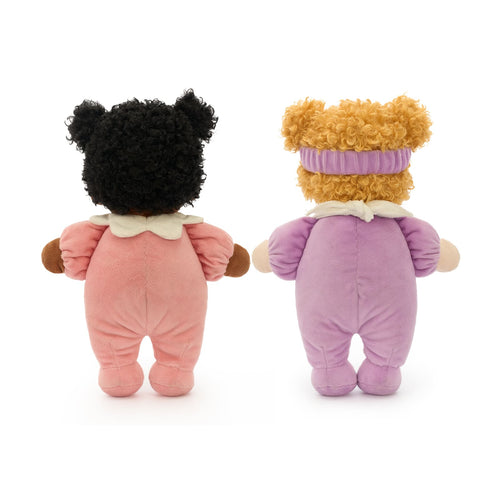 2-Piece Comfort Dolls 11.8-Inch Soft Plush Doll Set for Kids