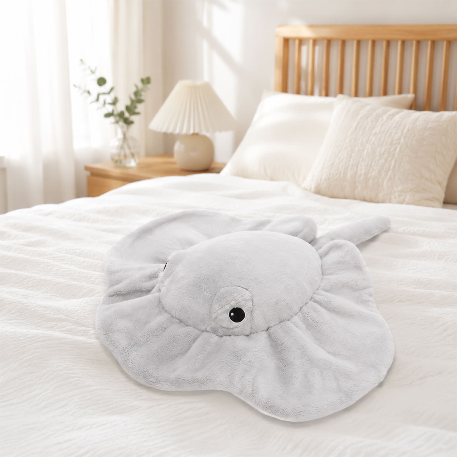 15.7” Weighted Stingray Plush Toy Cozy Anxiety Relief Plush Pillow