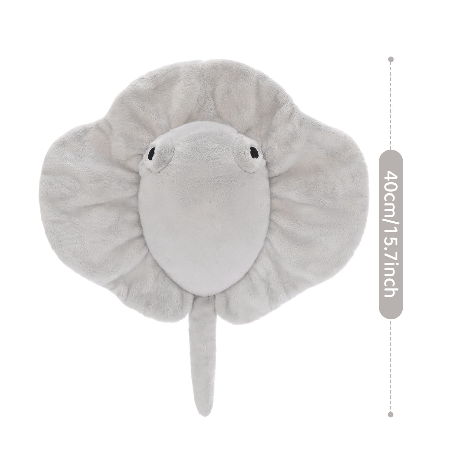 15.7” Weighted Stingray Plush Toy Cozy Anxiety Relief Plush Pillow